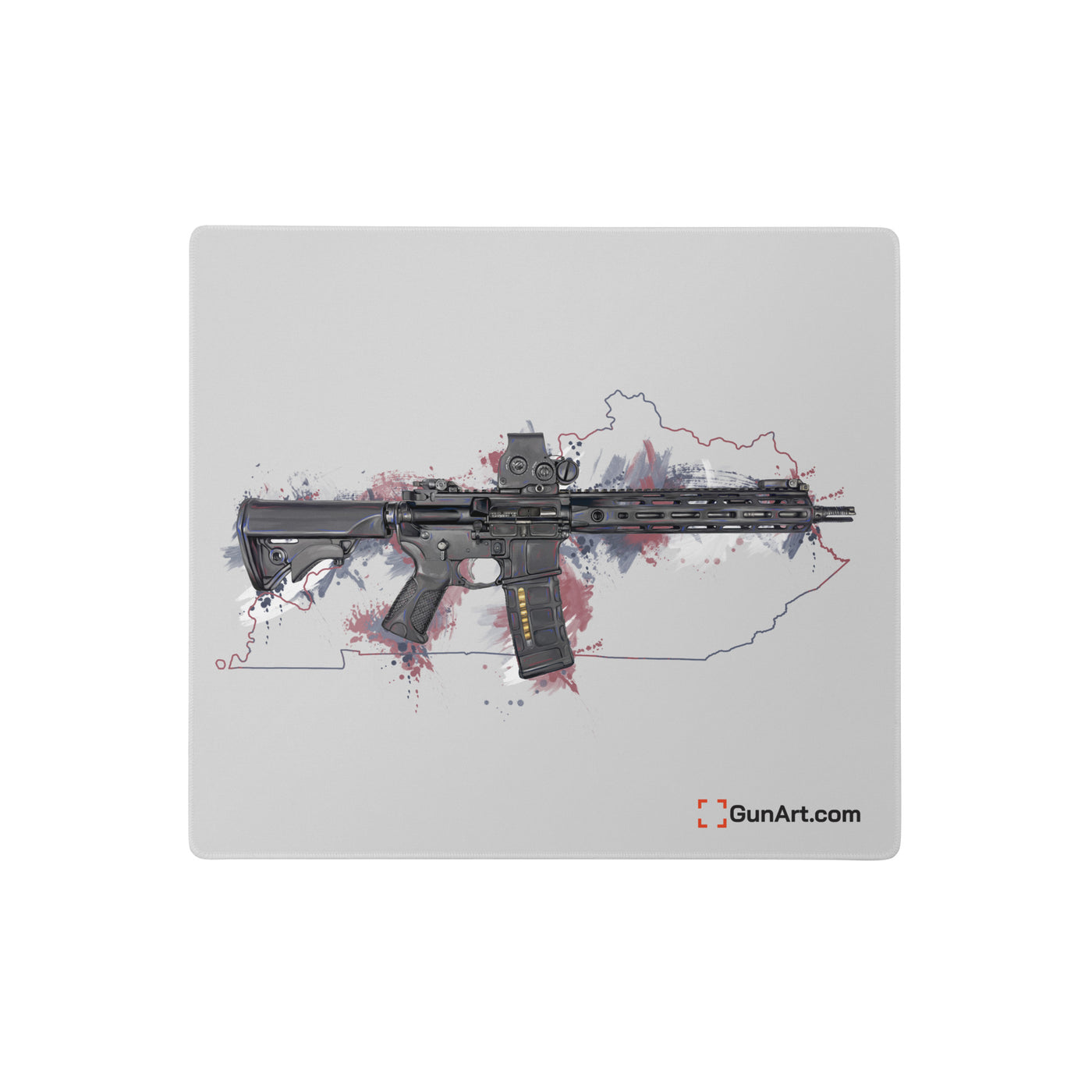 Defending Freedom - Kentucky - AR-15 State Gaming Mouse Pad - Colored State