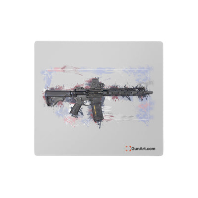 Defending Freedom - Montana - AR-15 State Gaming Mouse Pad - White State