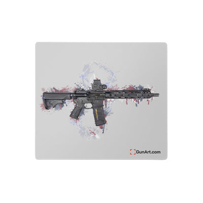 Defending Freedom - New Jersey - AR-15 State Gaming Mouse Pad - White State