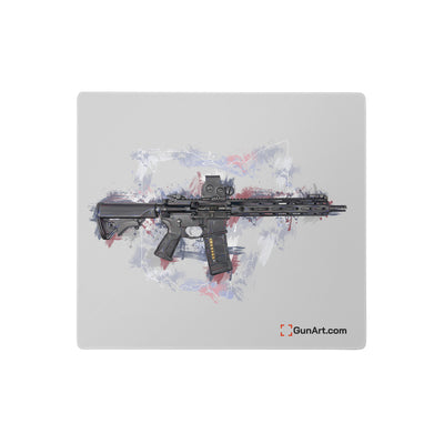 Defending Freedom - Ohio - AR-15 State Gaming Mouse Pad - White State