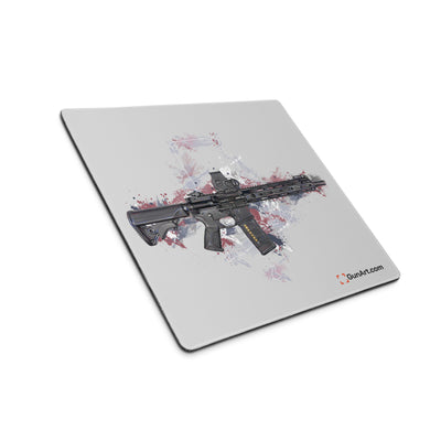 Defending Freedom - Rhode Island - AR-15 State Gaming Mouse Pad - White State