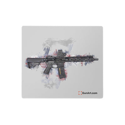 Defending Freedom - Vermont - AR-15 State Gaming Mouse Pad - White State