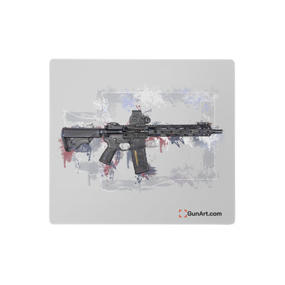 Defending Freedom - Washington - AR-15 State Gaming Mouse Pad - White State