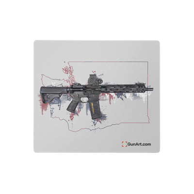 Defending Freedom - Washington - AR-15 State Gaming Mouse Pad - Colored State