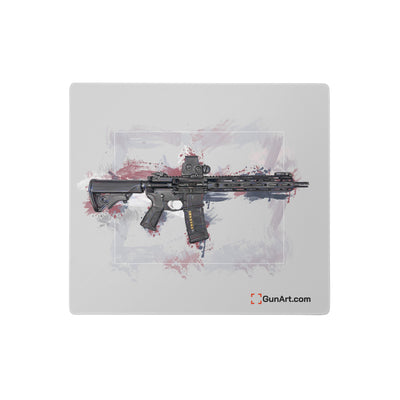 Defending Freedom - Wyoming - AR-15 State Gaming Mouse Pad - White State