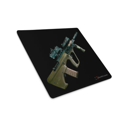 Universal Army Bullpup Rifle Gaming Mouse Pad/ Gunsmithing Mat - Black Background - Just The Piece