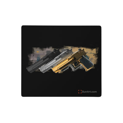 Super Power Pistol Trio Gaming Mouse Pad/Gunsmithing Mat