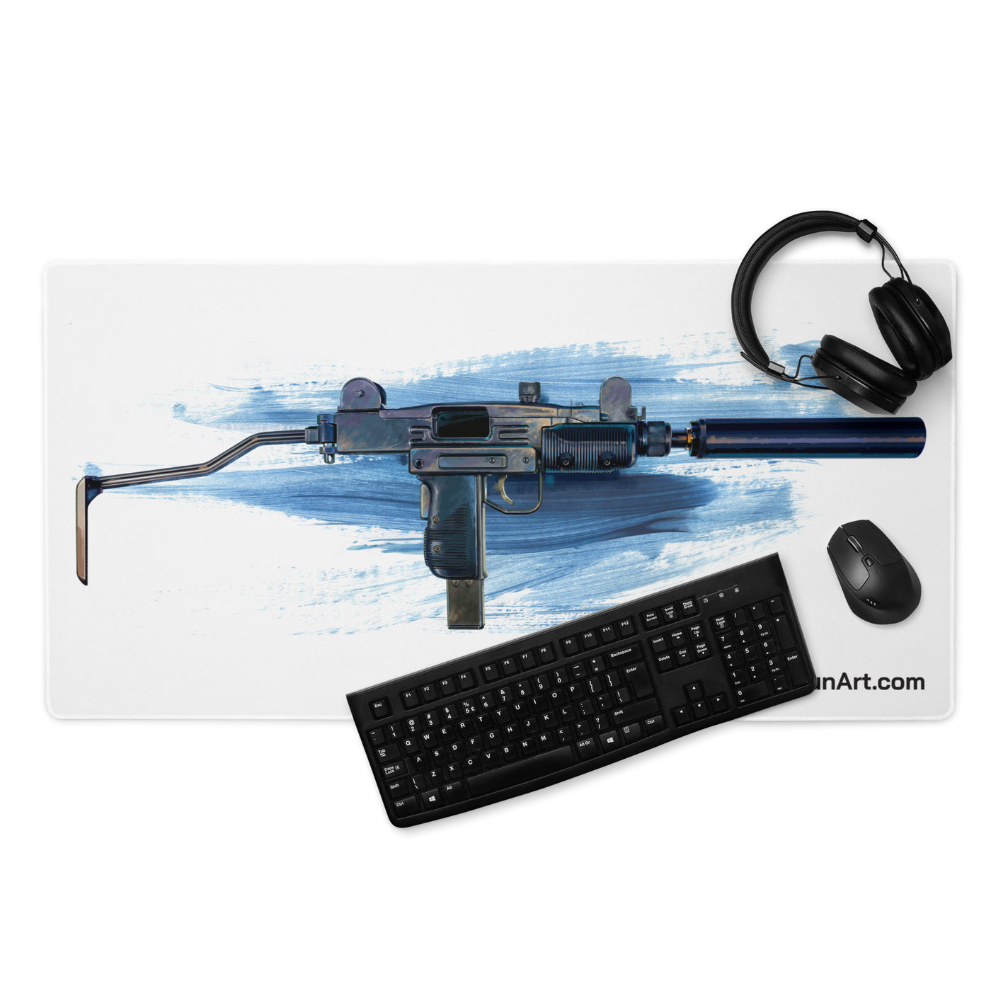 The Miniature Menace - Full Auto Subgun Gaming Mouse Pad