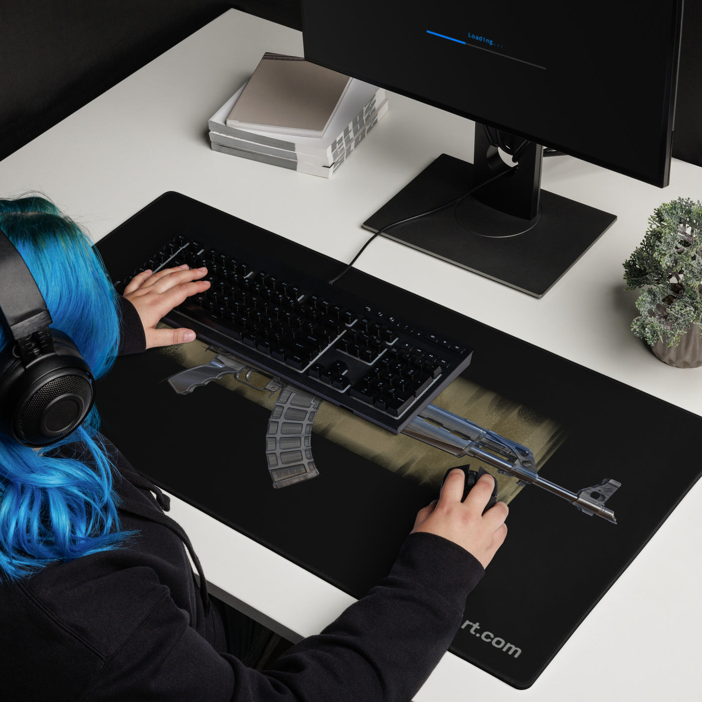 The Paratrooper / AK-47 Underfolder Gaming Mouse Pad