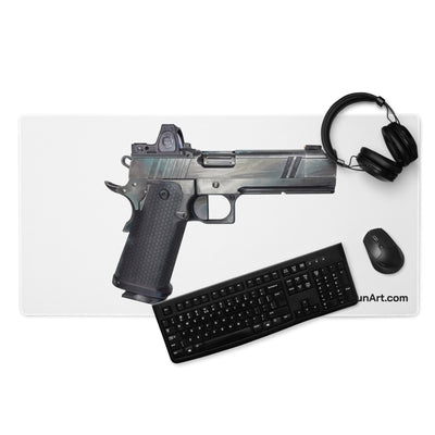 2011 Bravo Pistol Gaming Mouse Pad - Just The Piece - White Background