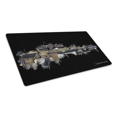 Socom Sniper Rifle Gaming Mouse Pad - Black Background