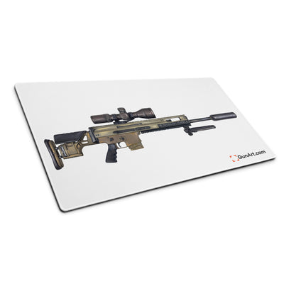 Socom Sniper Rifle Gaming Mouse Pad - Just The Piece - White Background