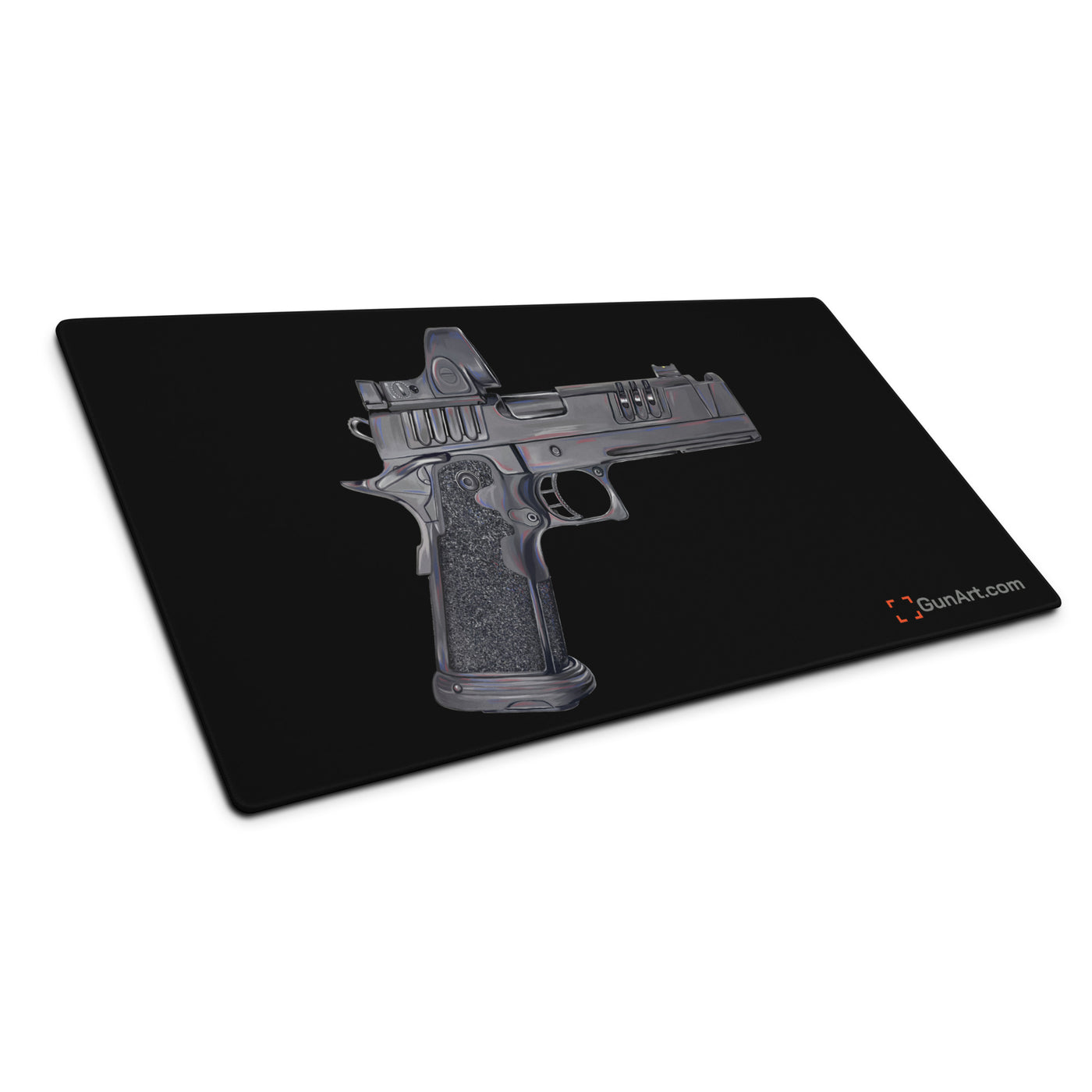 2011 Delta Pistol Gaming Mouse Pad - Just The Piece - Black Background