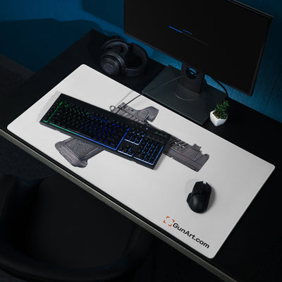 2011 Delta Pistol Gaming Mouse Pad - Just The Piece - White Background