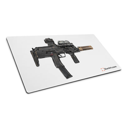 German 4.6x30mm Sub Machine Gun Gaming Mouse Pad - Just The Piece - White Background