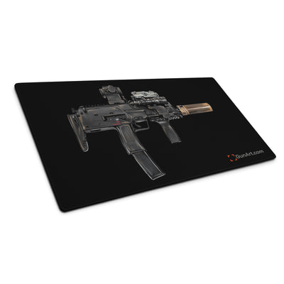 German 4.6x30mm Sub Machine Gun Gaming Mouse Pad - Just The Piece - Black Background