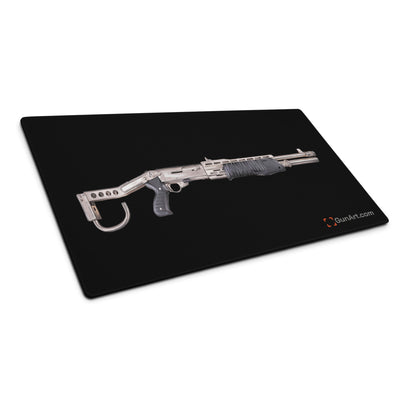 Selectable Mode Combat Shotgun Gaming Mouse Pad - Just The Piece - Black Background