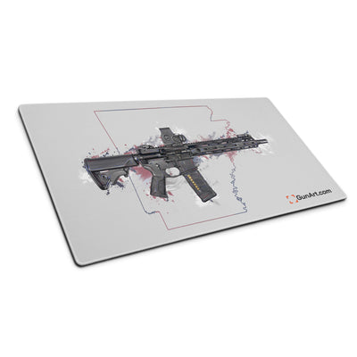 Defending Freedom - Arkansas - AR-15 State Gaming Mouse Pad - Colored State