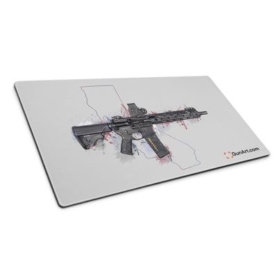 Defending Freedom - California - AR-15 State Gaming Mouse Pad - Colored State