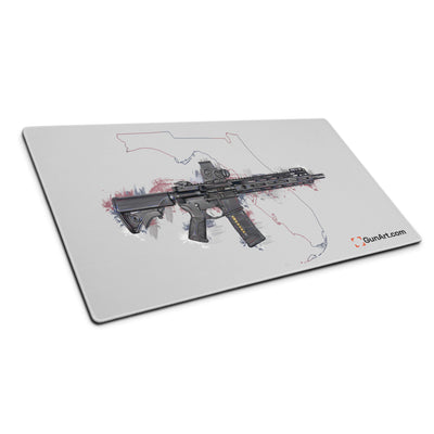 Defending Freedom - Florida - AR-15 State Gaming Mouse Pad - Colored State