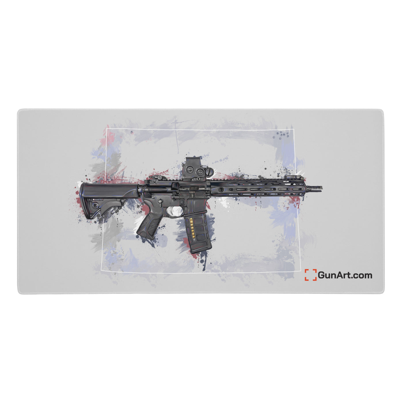 Defending Freedom - Colorado - AR-15 State Gaming Mouse Pad - White State