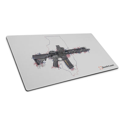 Defending Freedom - Illinois - AR-15 State Gaming Mouse Pad - Colored State