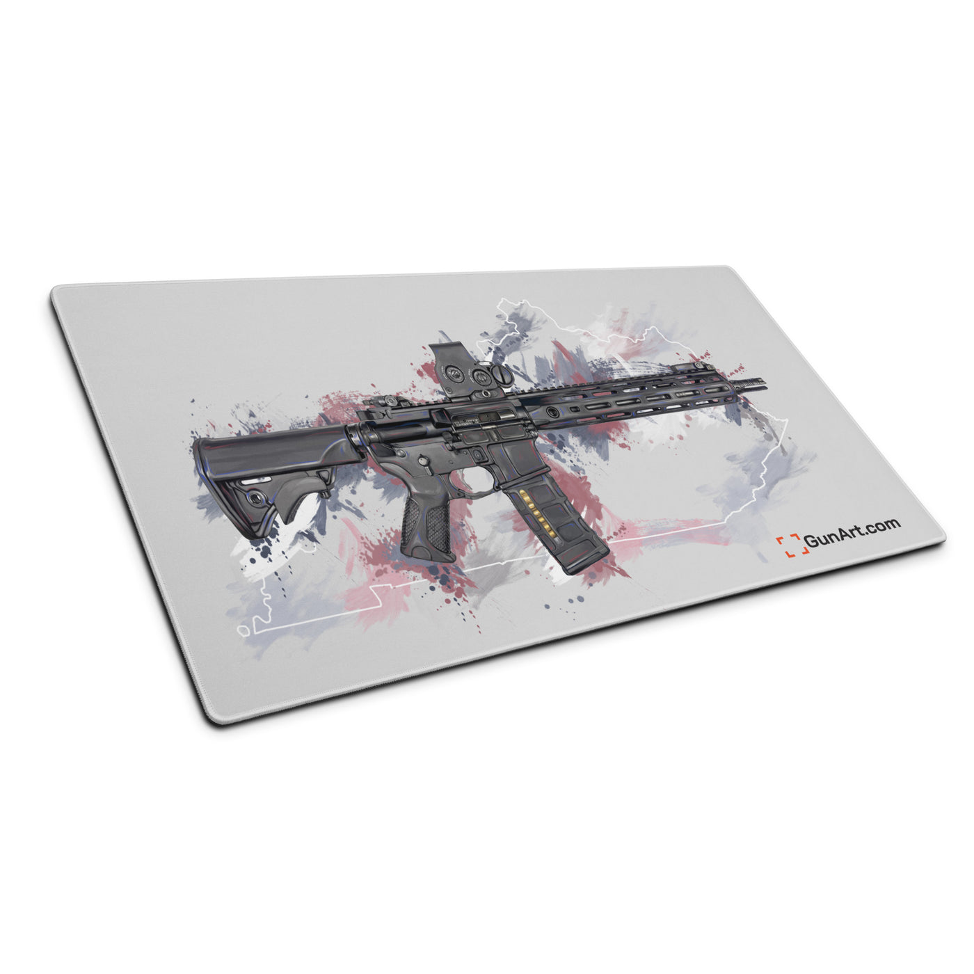 Defending Freedom - Kentucky - AR-15 State Gaming Mouse Pad - White State
