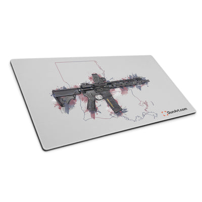 Defending Freedom - Louisiana - AR-15 State Gaming Mouse Pad - Colored State