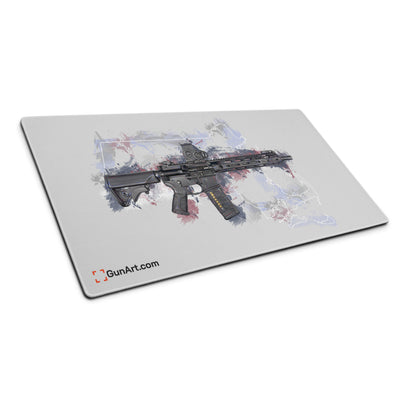 Defending Freedom - Massachussetts - AR-15 State Gaming Mouse Pad - White State