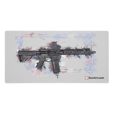 Defending Freedom - Montana - AR-15 State Gaming Mouse Pad - White State