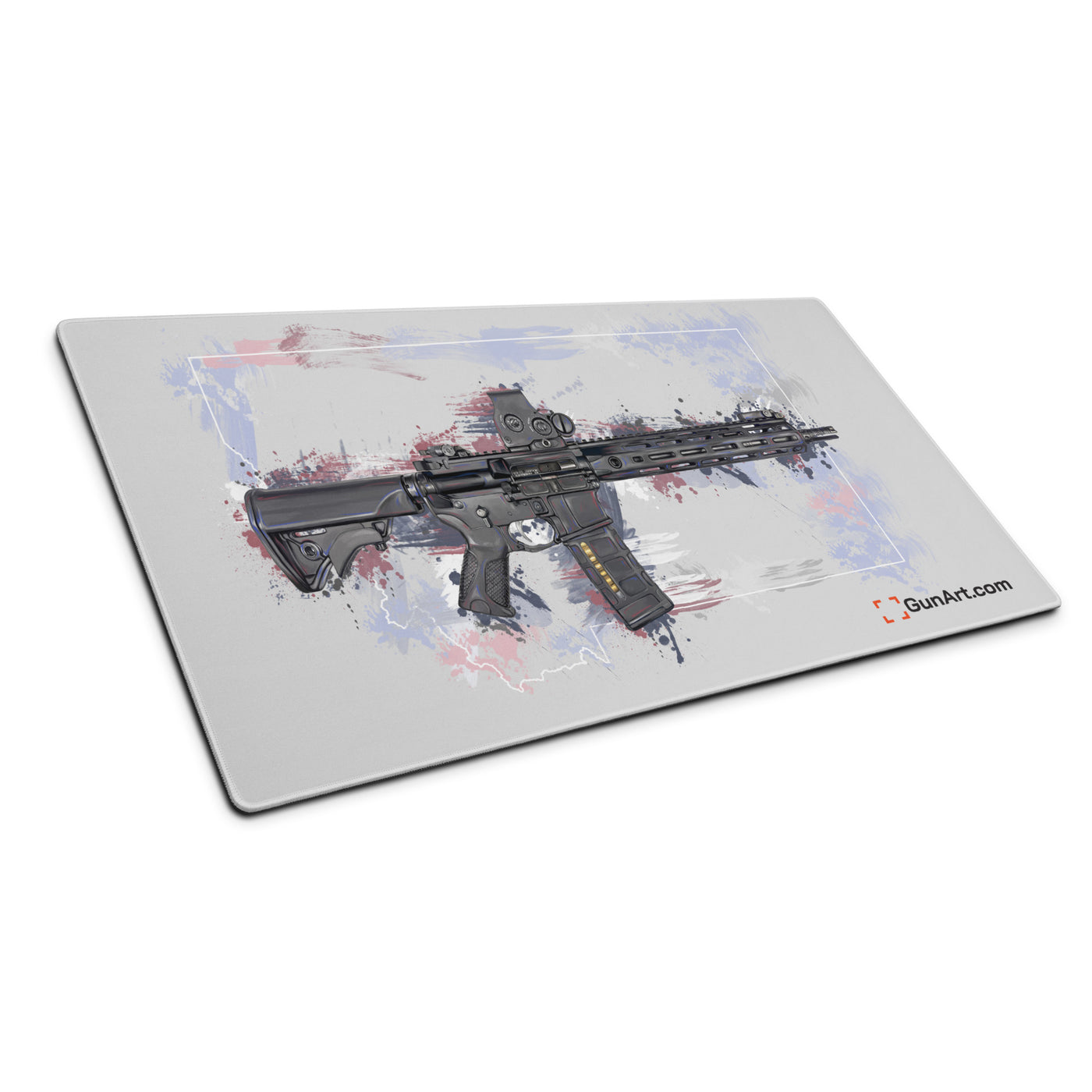 Defending Freedom - Montana - AR-15 State Gaming Mouse Pad - White State