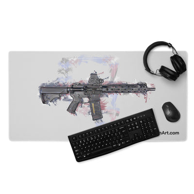Defending Freedom - Nevada - AR-15 State Gaming Mouse Pad - White State