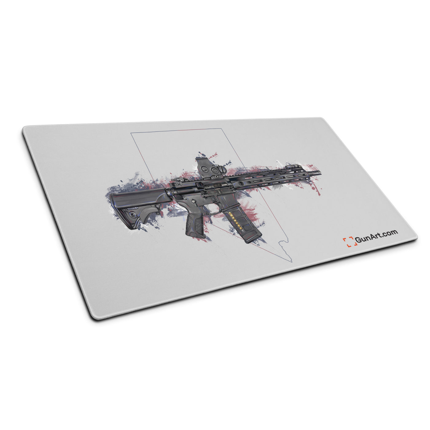 Defending Freedom - Nevada - AR-15 State Gaming Mouse Pad - Colored State