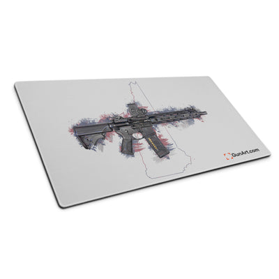 Defending Freedom - New Hampshire - AR-15 State Gaming Mouse Pad - Colored State