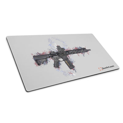 Defending Freedom - New Jersey - AR-15 State Gaming Mouse Pad - White State