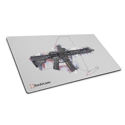 Defending Freedom - New York - AR-15 State Gaming Mouse Pad - Colored State