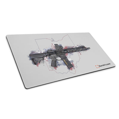 Defending Freedom - Ohio - AR-15 State Gaming Mouse Pad - Colored State