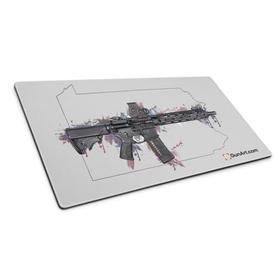 Defending Freedom - Pennsylvania - AR-15 State Gaming Mouse Pad - Colored State