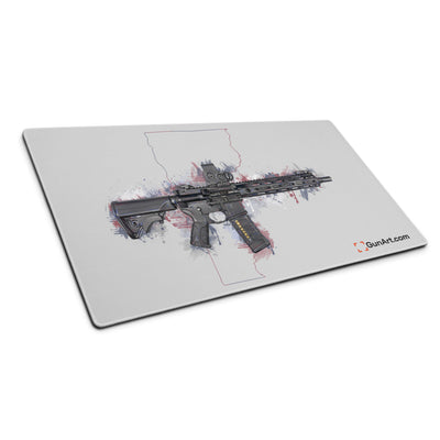 Defending Freedom - Vermont - AR-15 State Gaming Mouse Pad - Colored State
