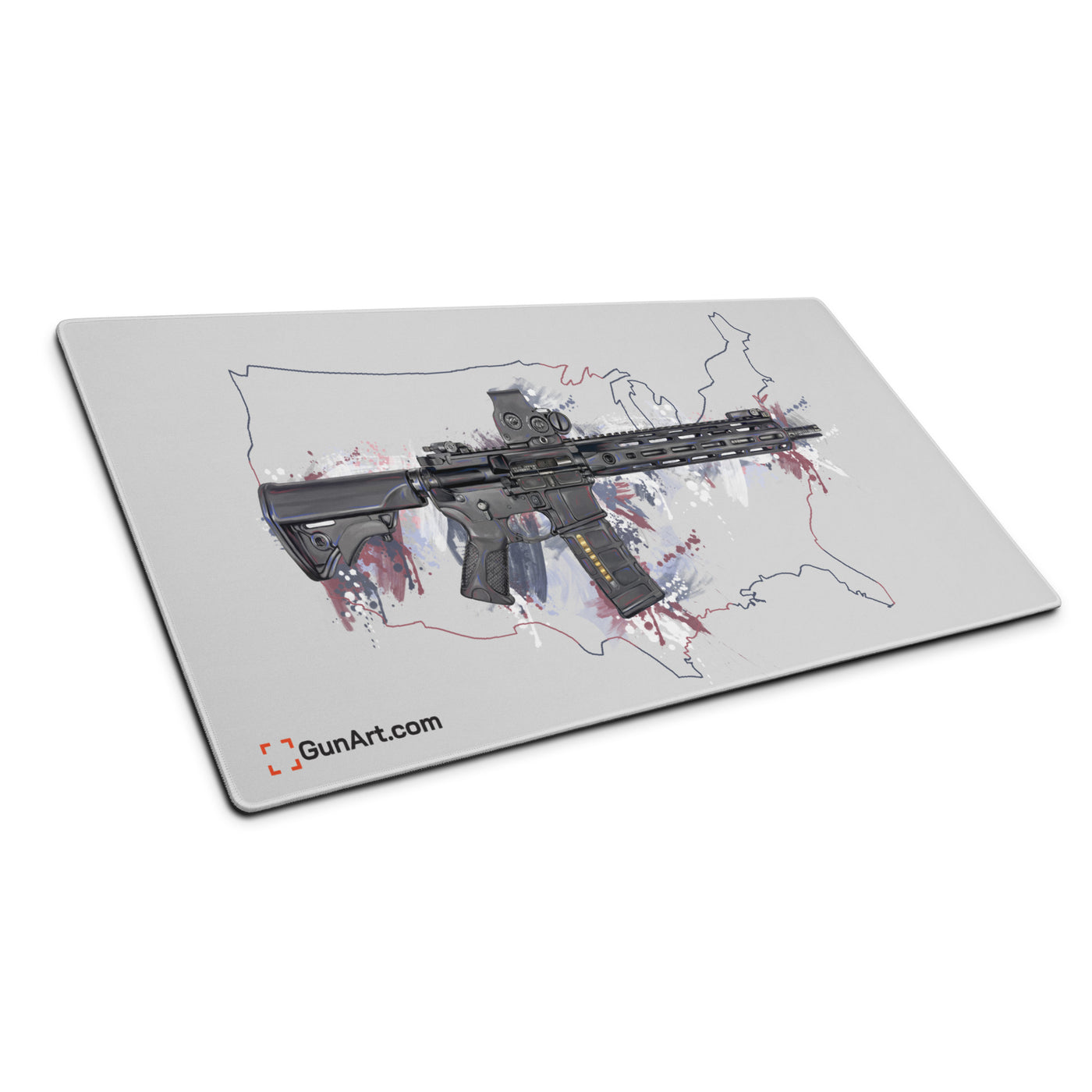 Defending Freedom - United States - AR-15 State Gaming Mouse Pad - Colored State