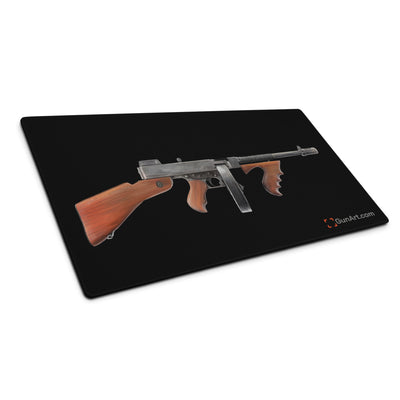 The “OG” Mobster Machine Gun Gaming Mouse Pad/Gunsmithing Mat - Black Background - Just The Piece