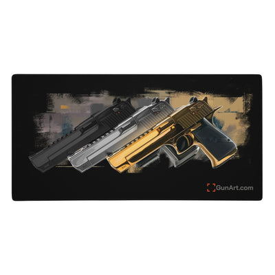 Super Power Pistol Trio Gaming Mouse Pad/Gunsmithing Mat