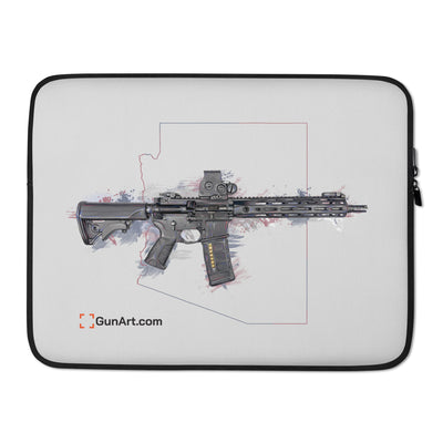 Defending Freedom - Arizona - AR-15 State Laptop Sleeve - Colored State