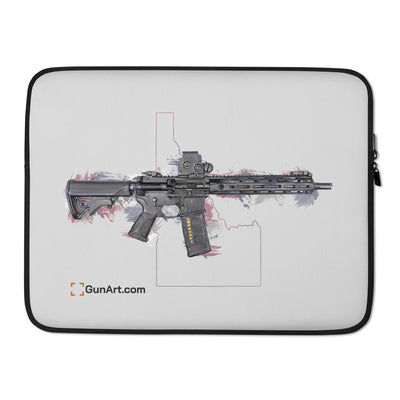 Defending Freedom - Idaho - AR-15 State Laptop Sleeve - Colored State