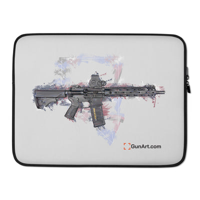 Defending Freedom - Nevada - AR-15 State Laptop Sleeve - White State