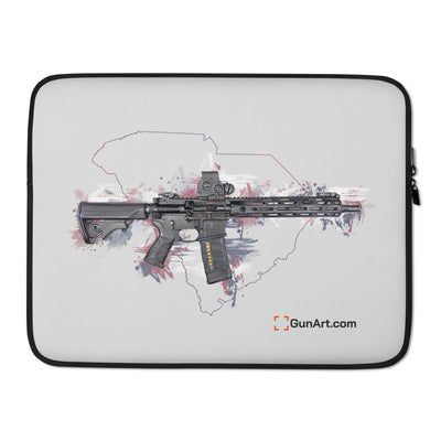 Defending Freedom - South Carolina - AR-15 State Laptop Sleeve - Colored State