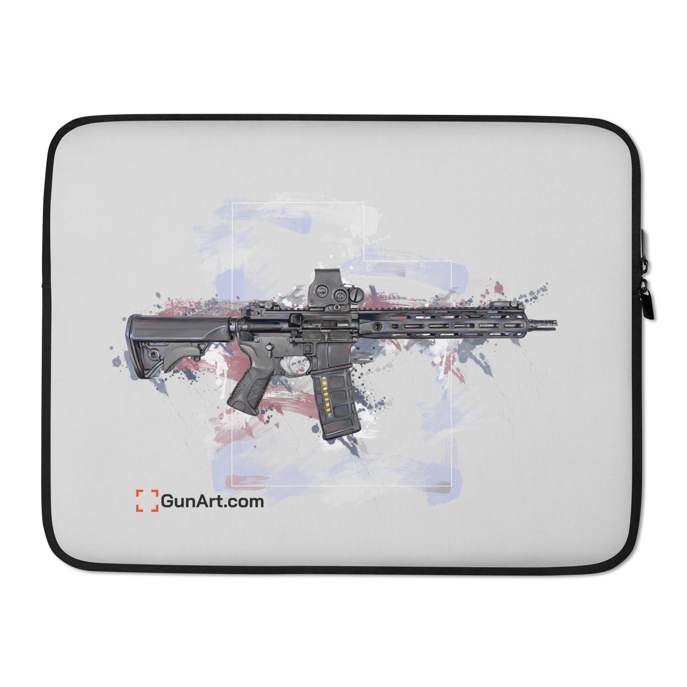 Defending Freedom - Utah - AR-15 State Laptop Sleeve - White State