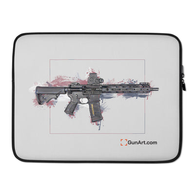 Defending Freedom - Wyoming - AR-15 State Laptop Sleeve - Colored State