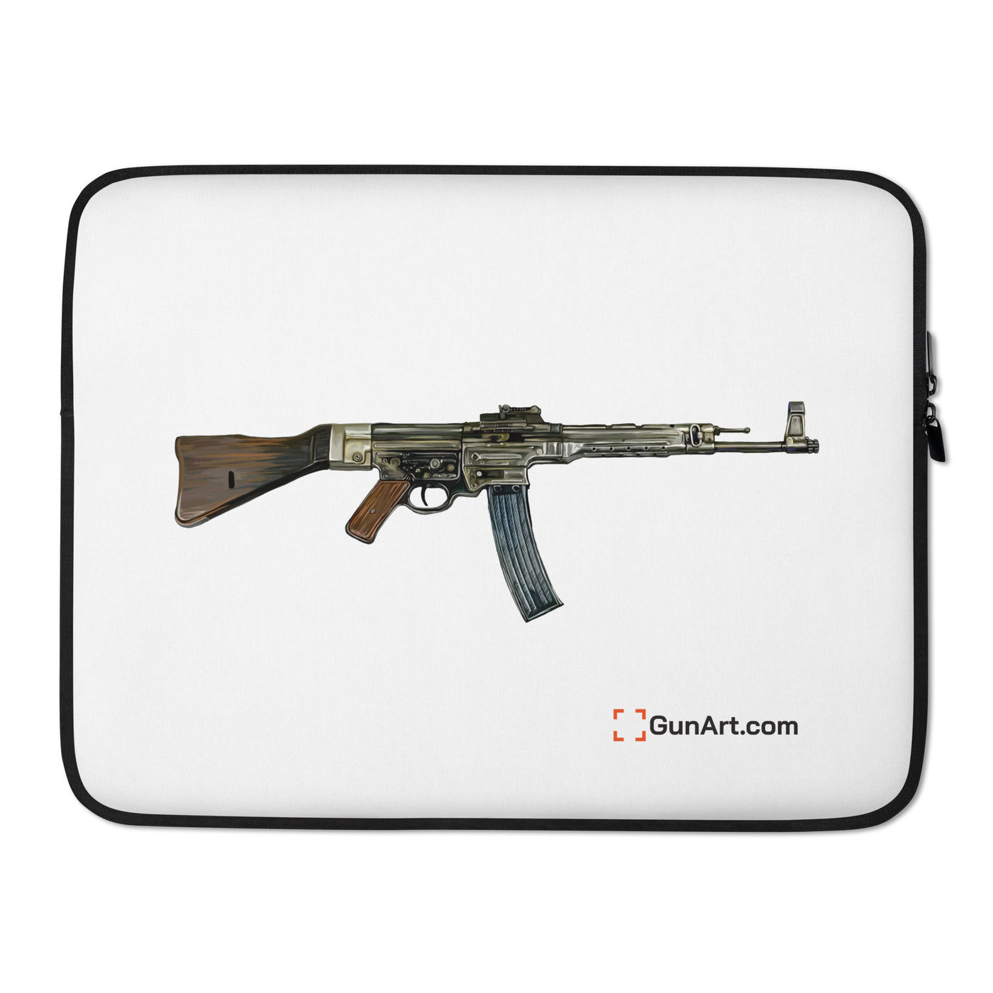 WWII German Assault Rifle Laptop Sleeve - Just The Piece - White Background