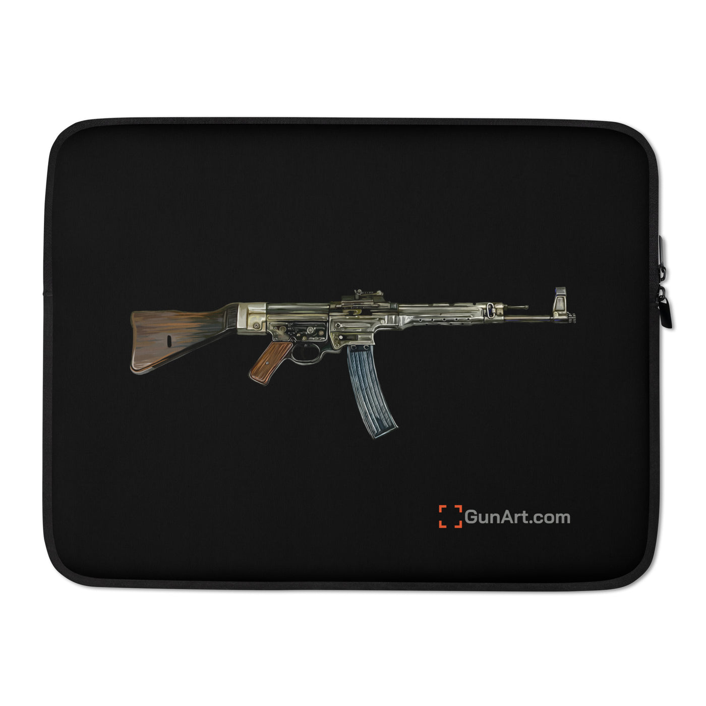 WWII German Assault Rifle Laptop Sleeve - Just The Piece - Black Background